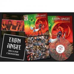 IRON ANGEL - HELLISH CROSSFIRE FIRE SPLATTER VINYL REISSUE (LP)