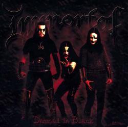 IMMORTAL - DAMNED IN BLACK TRANSPERENT RED VINYL (LP)