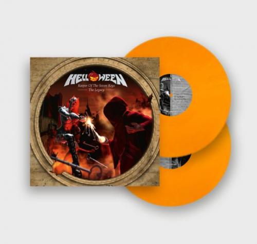KEEPER OF THE SEVEN KEYS - THE LEGACY RED/ORANGE/WHITE MARBLED VINYL (2LP)