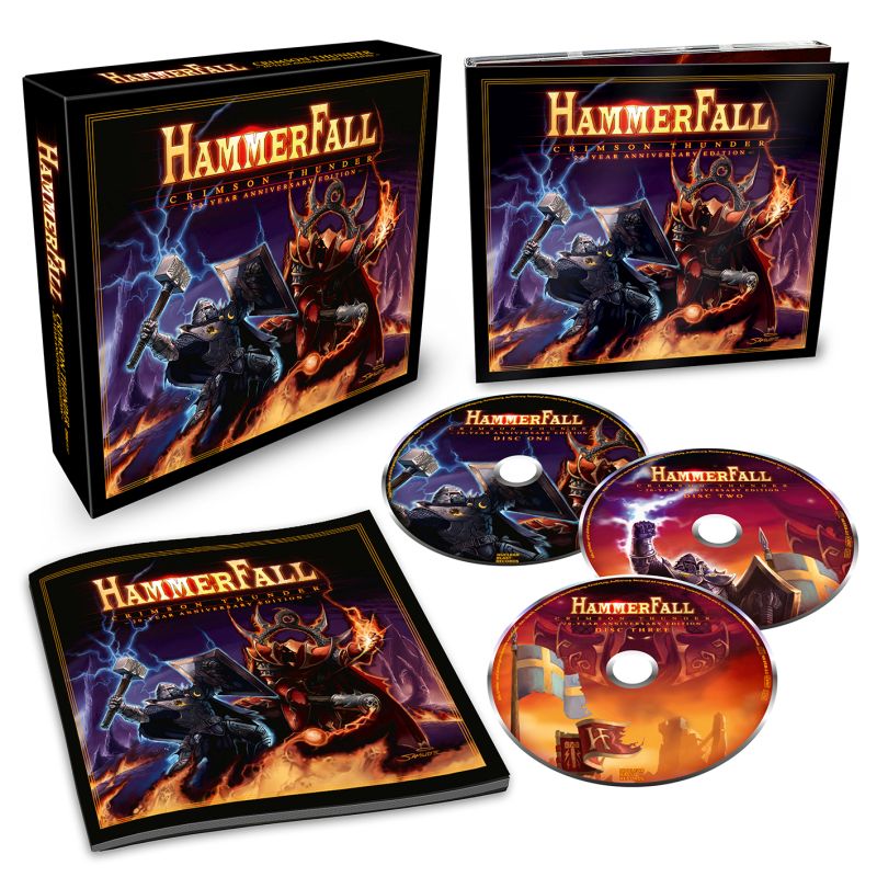 HAMMERFALL - CRIMSON THUNDER 20 YEAR ANNIVERSARY EDIT. (3CD DIGI-BOX+BOOK)