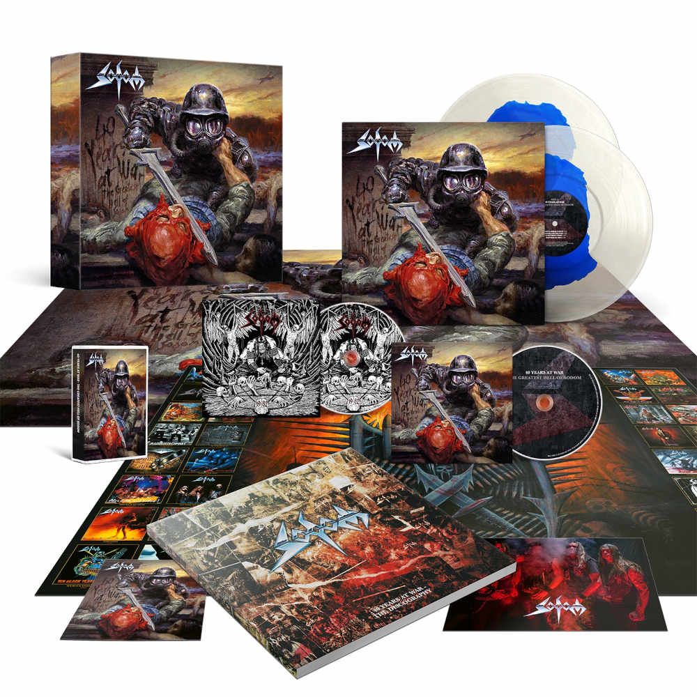 SODOM - 40 YEARS AT WAR - THE GREATEST HELL OF SODOM (DELUXE BOXSET LP+MC+CD+BOOK)