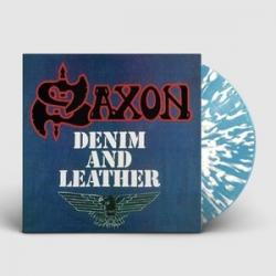 DENIM  AND LEATHER BLUE/ WHITE SPLATTER VINYL (LP)