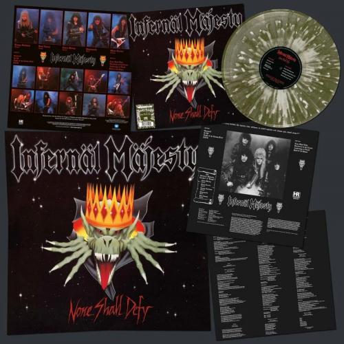 NONE SHALL DEFY SPLATTER VINYL REISSUE (LP)