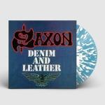 DENIM  AND LEATHER BLUE/ WHITE SPLATTER VINYL (LP)